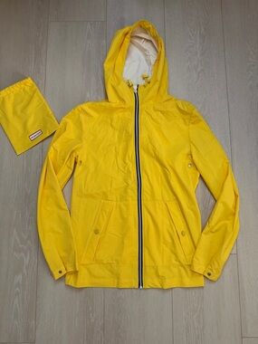 Hunter x Target Yellow Hooded Rain Jacket